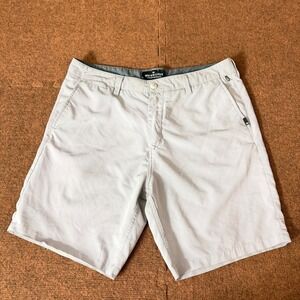 Quiksilver Amphibian Hybrid Shorts Mens 34 Light Grey 4-Way Stretch Boardshorts